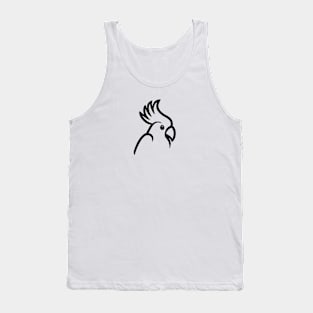 Cockatoo silhouette Tank Top